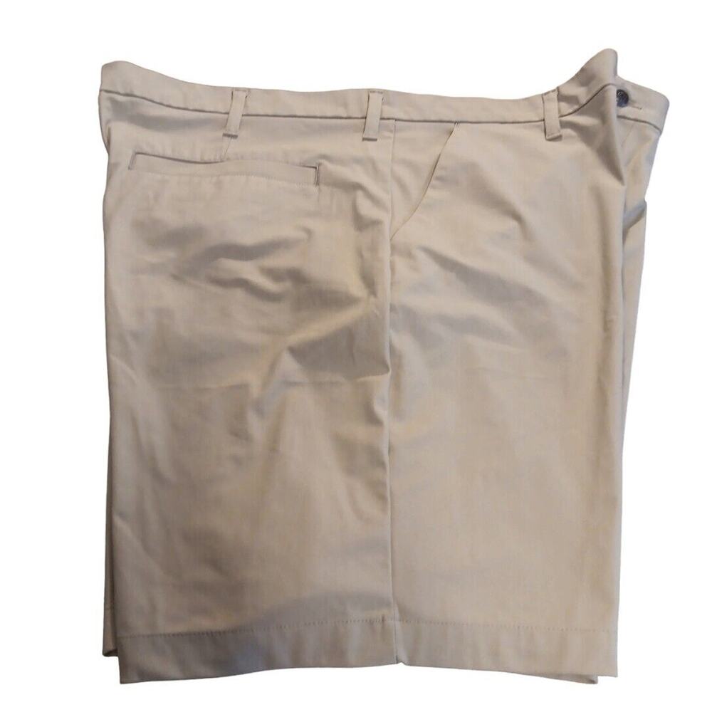 Swisstech Men's Khaki Stretch Comfort 5 Pocket 1 Zip Flat Front Shorts Size 42 - Picture 3 of 8